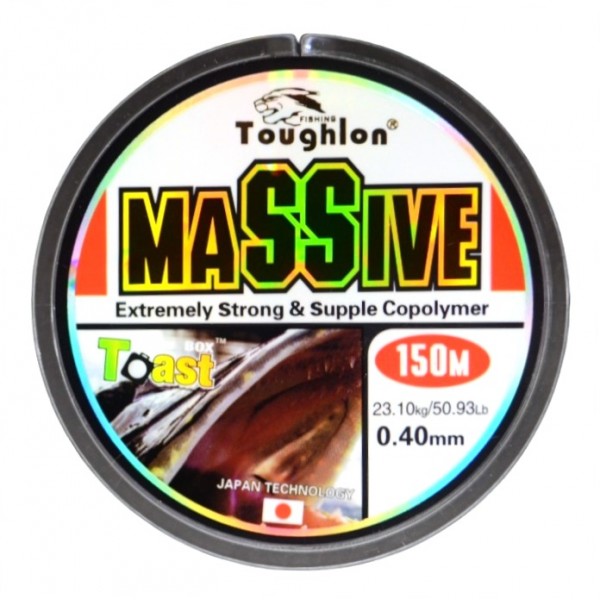 Волосінь для лову риби, Toughlon Massive, 150м, перетин 0.40мм